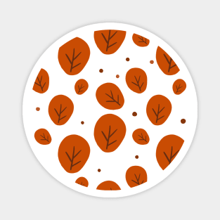 seamless pattern with leaves Magnet